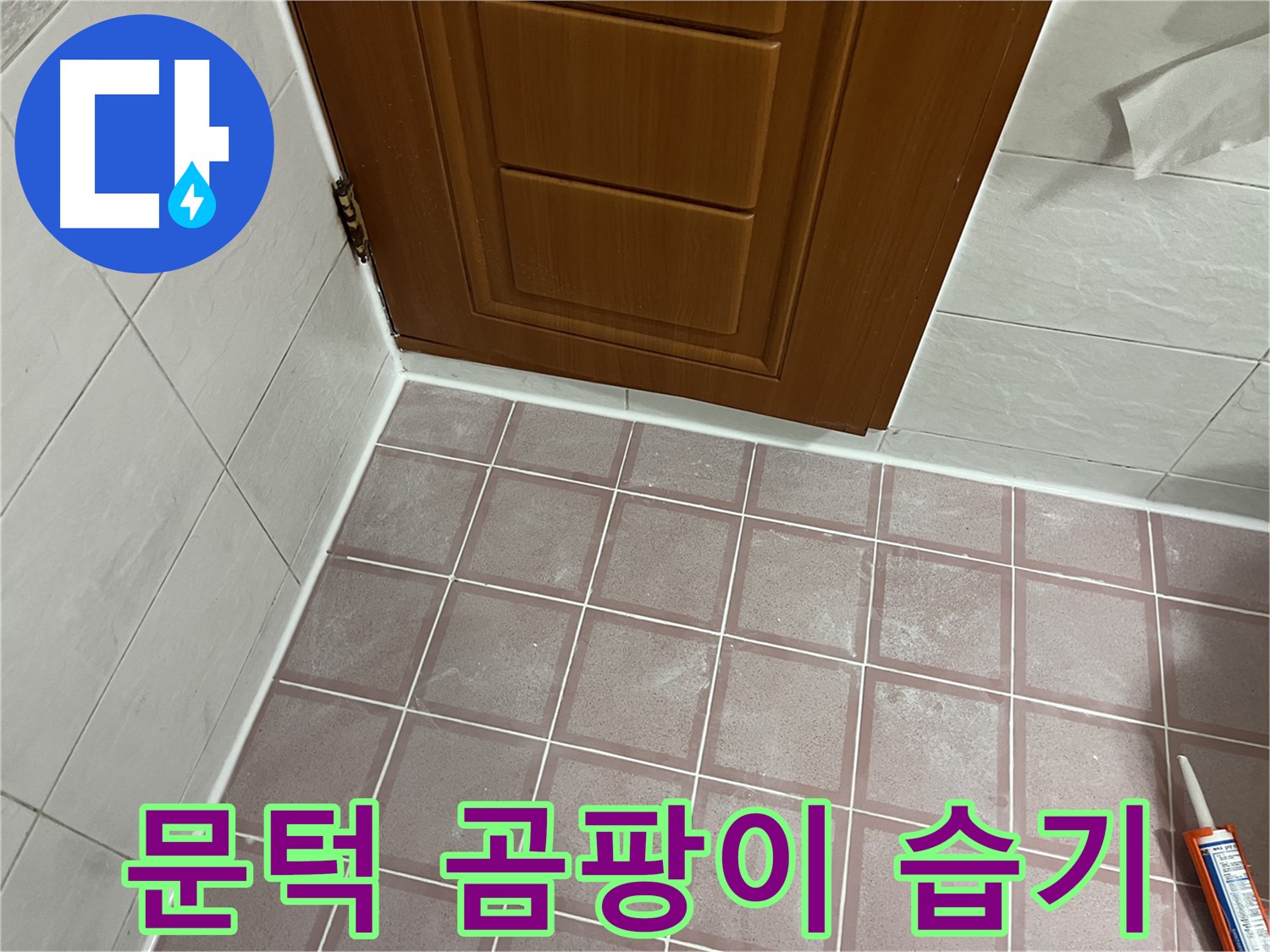 독산동 형제맨션빌 욕실 - 문턱 주변 타일 곰팡이와 습기 문제 점검