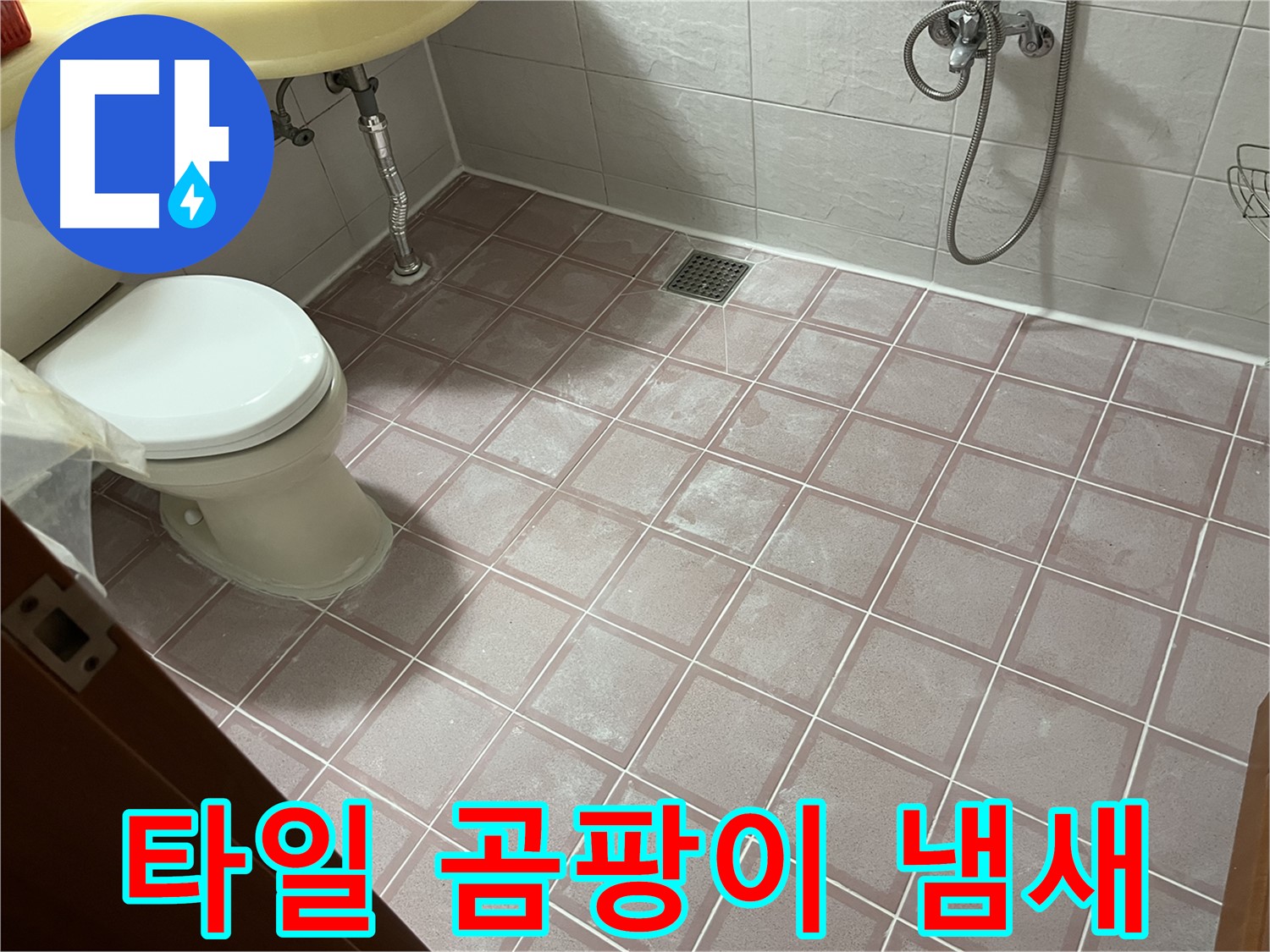 독산동 형제빌 - 타일 곰팡이 냄새 - 곰팡이 제거 및 타일 교체