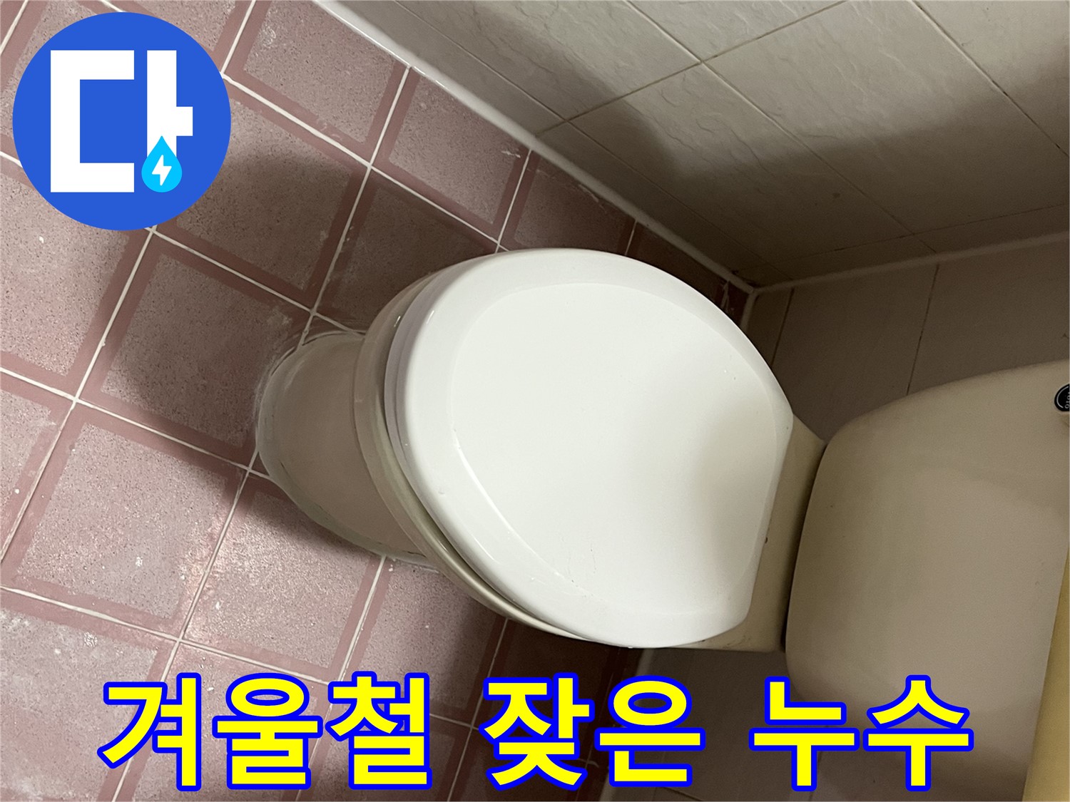 변기 누수 - 금천구 독산동 형제맨션빌 겨울철 잦은 변기 누수
