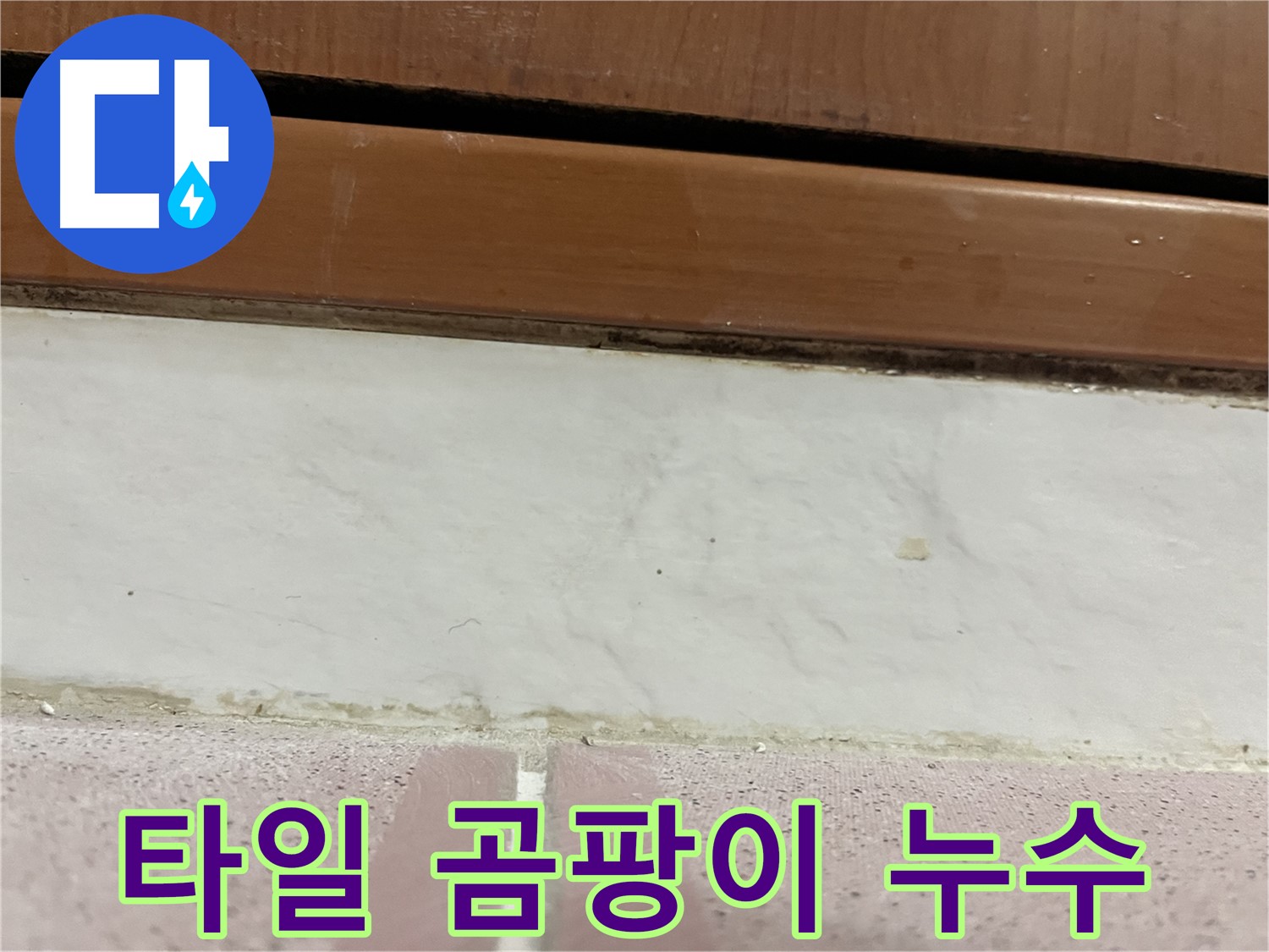 형제맨션빌 누수 - 타일 틈새 곰팡이 및 누수
