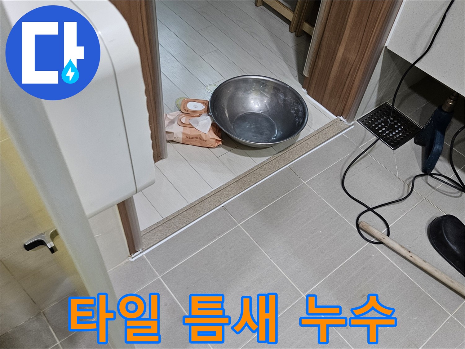 고양시 덕양구 누수 - 욕실 타일 틈새로 인한 누수 문제 점검