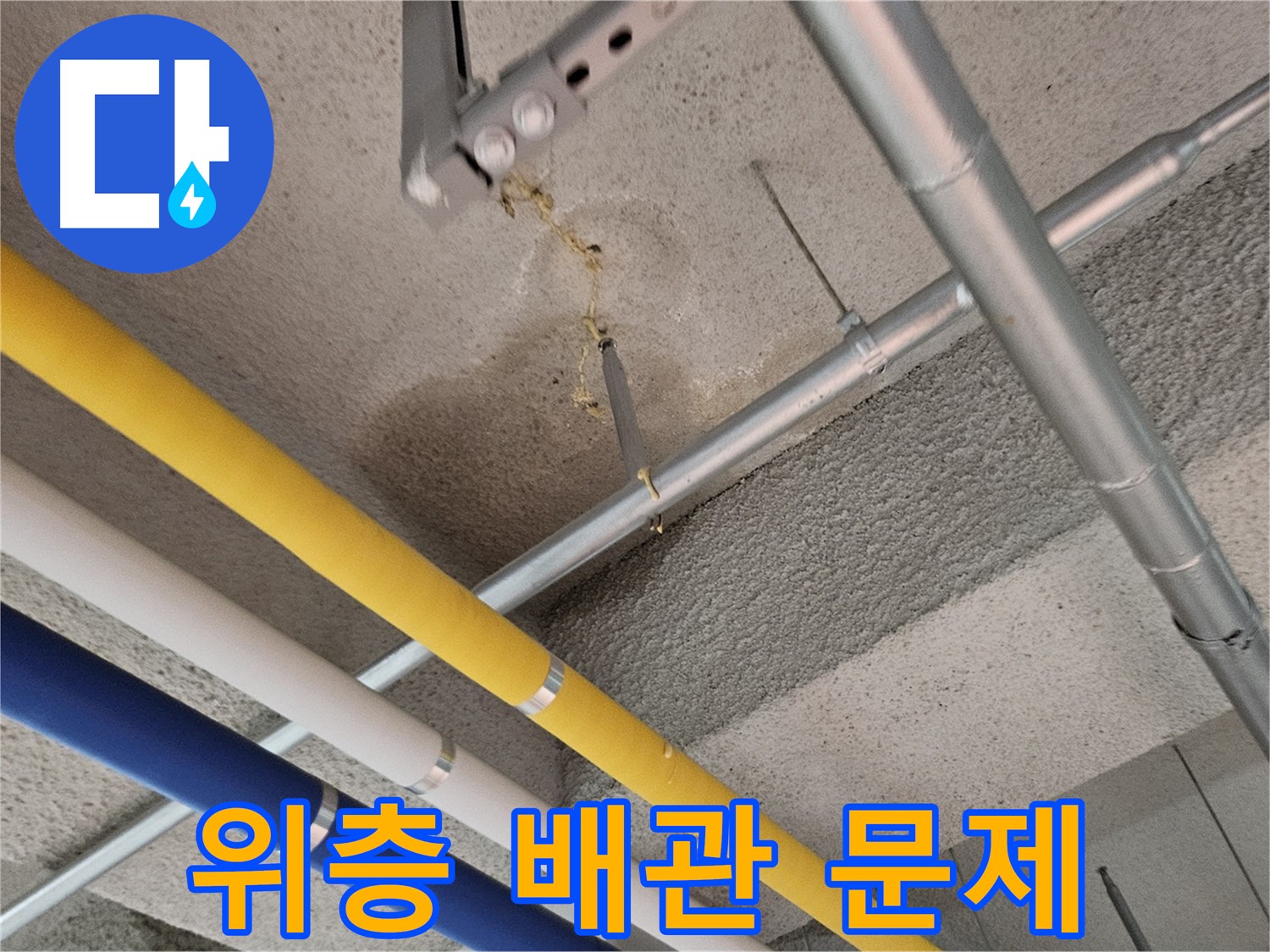 덕양구 오부자로 천장 누수 - 위층 배관 문제