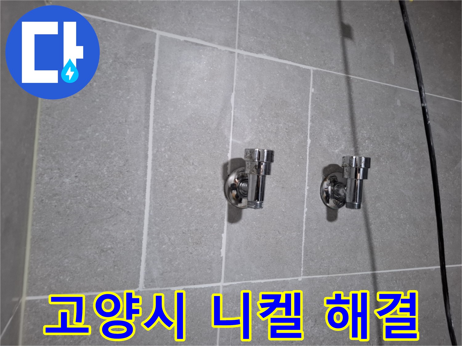 고양시 지축동 누수 - 니켈 2구 앵글밸브 교체로 누수 해결!