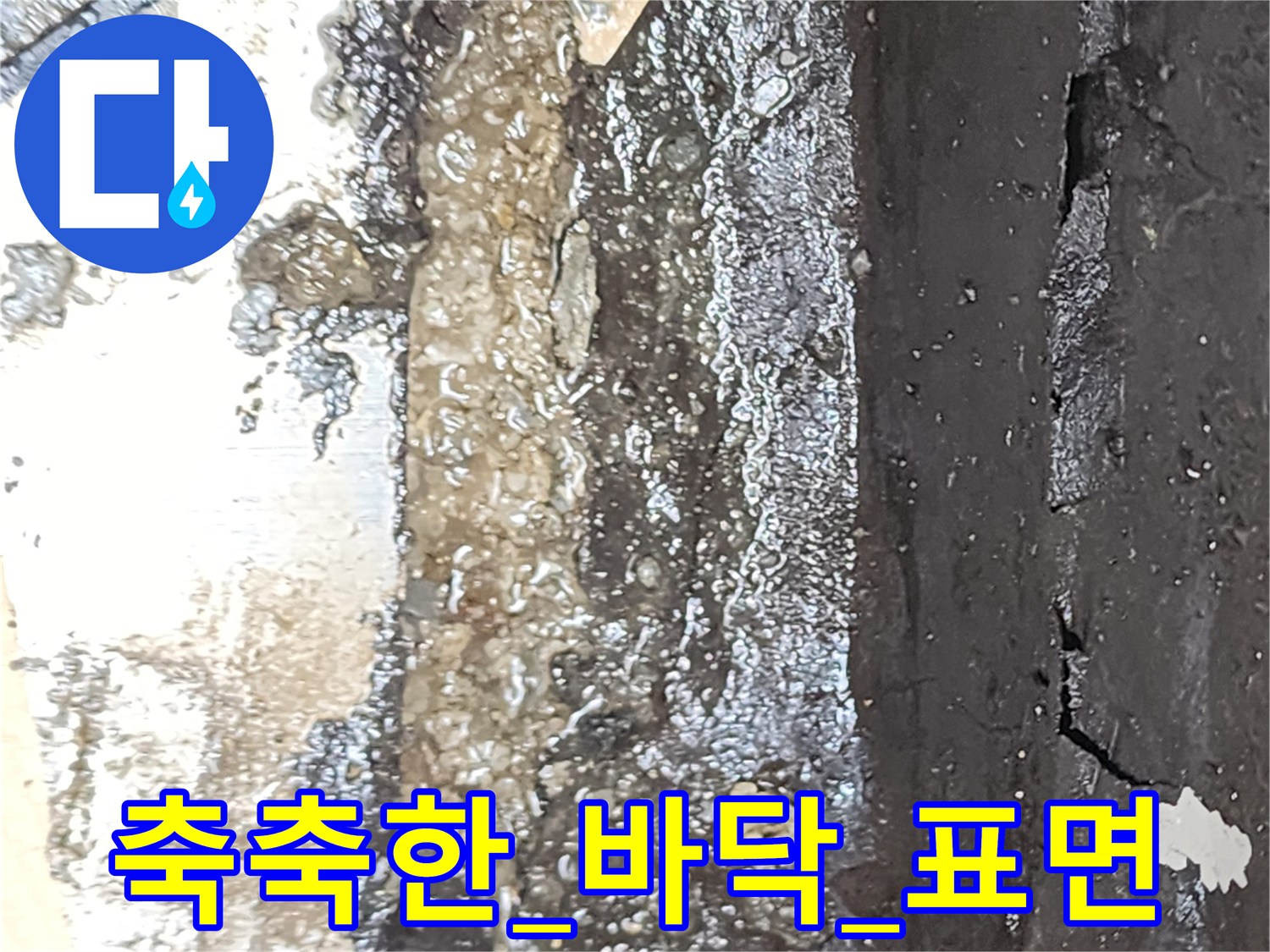 오염된-물이-고여있는-배수구-하부-지점