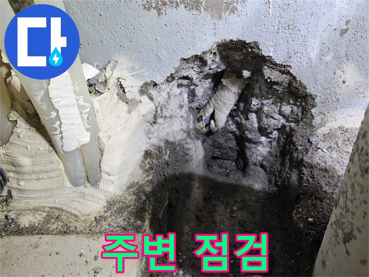 양평 용문면 어수리 - 누수 부위 주변 꼼꼼 점검