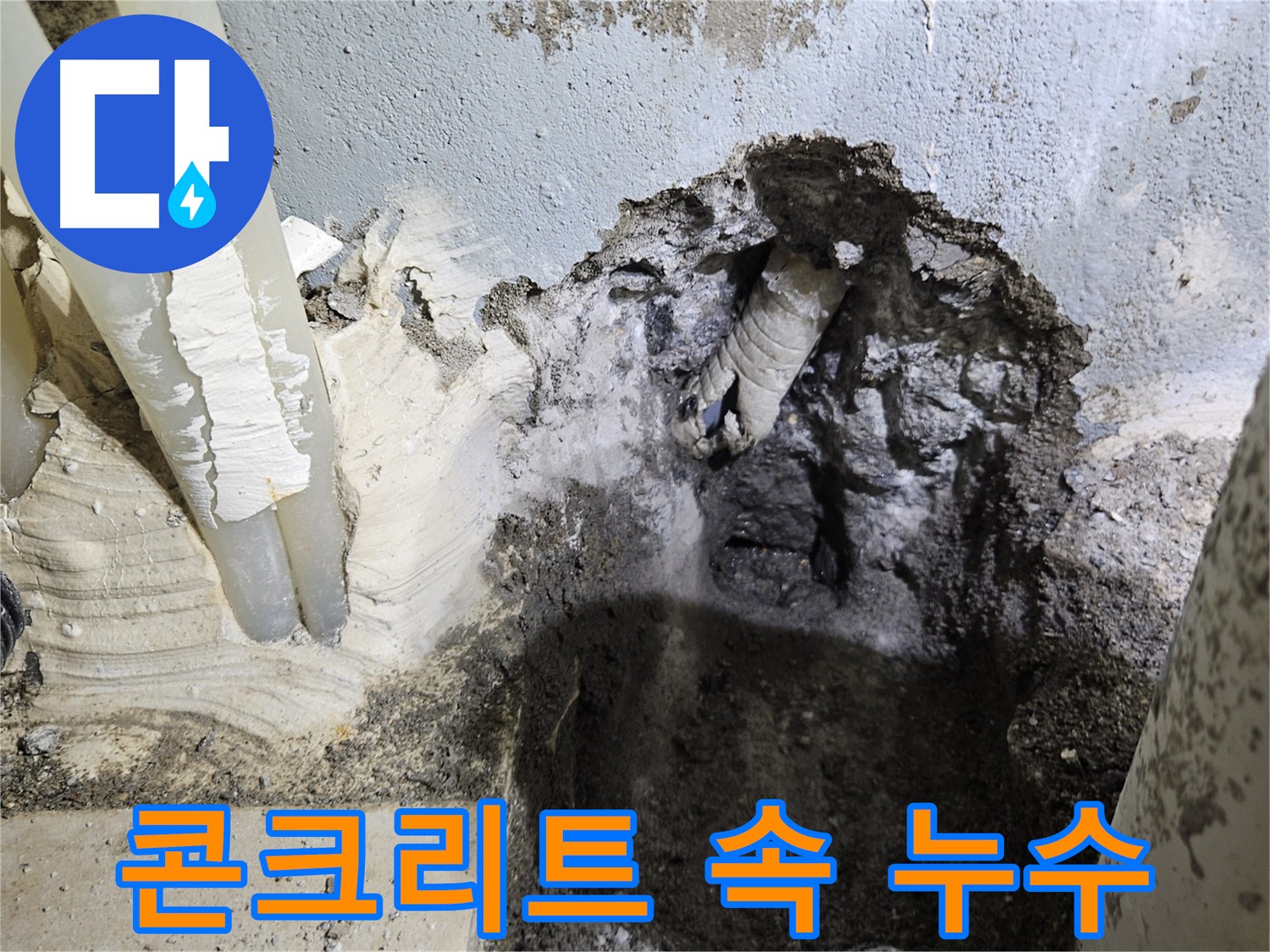 양평 용문면 어수리 - 콘크리트 속 숨겨진 누수 발견