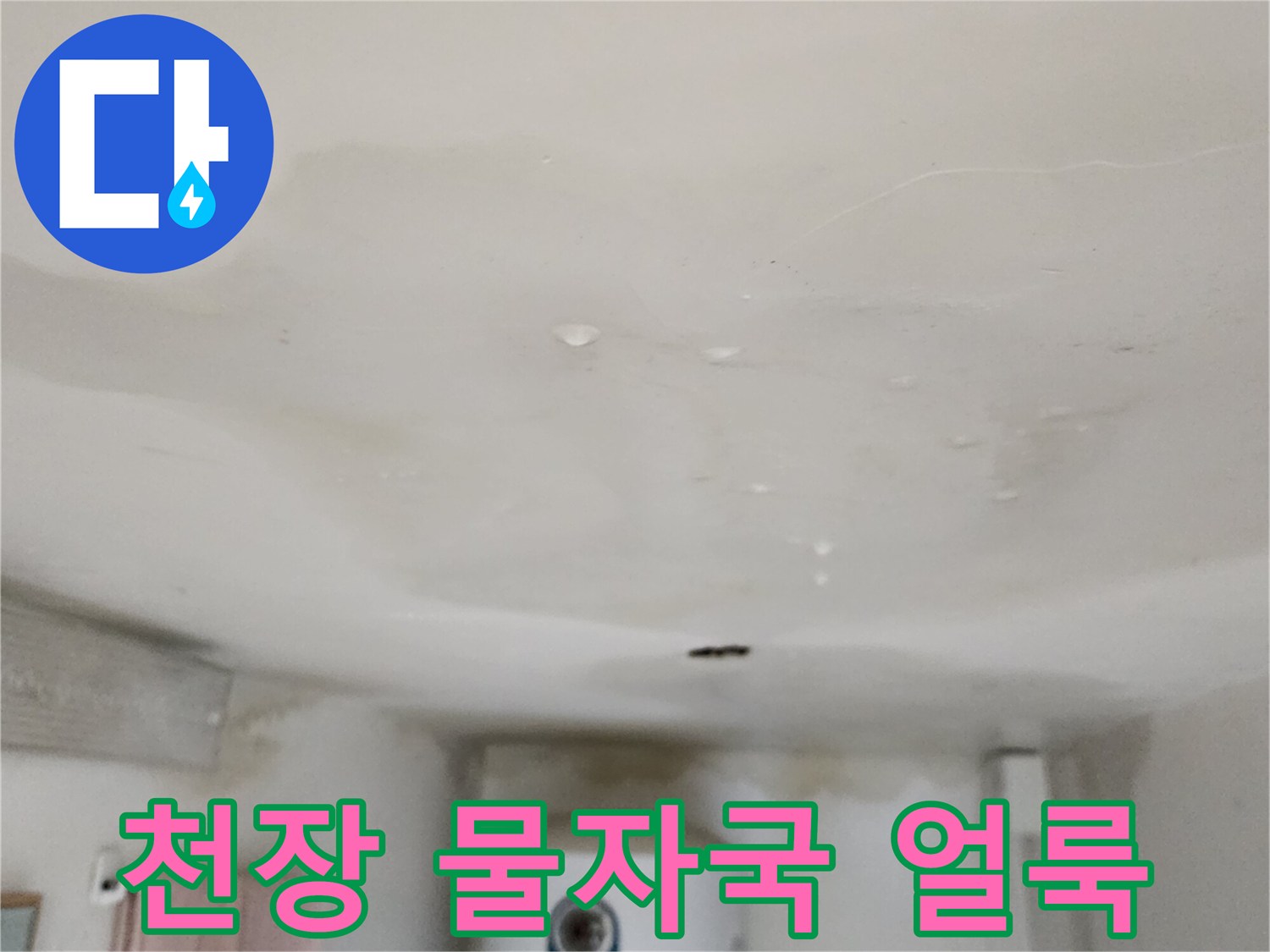 양주 옥정동 아파트-천장 누수 피해 부위 사진