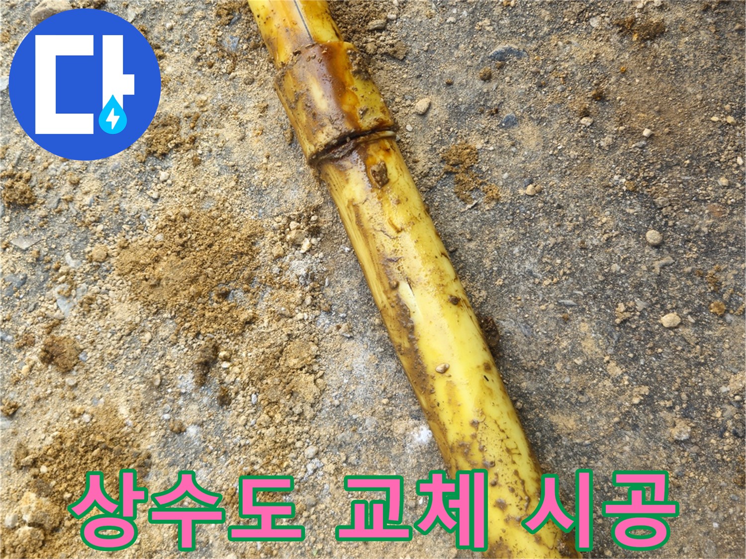 회정동 상수도 누수 - 교체 작업 진행