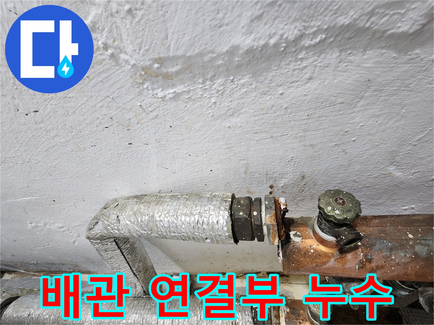 양천구 신월동 누수 - 배관 연결 부위에서 발생한 누수