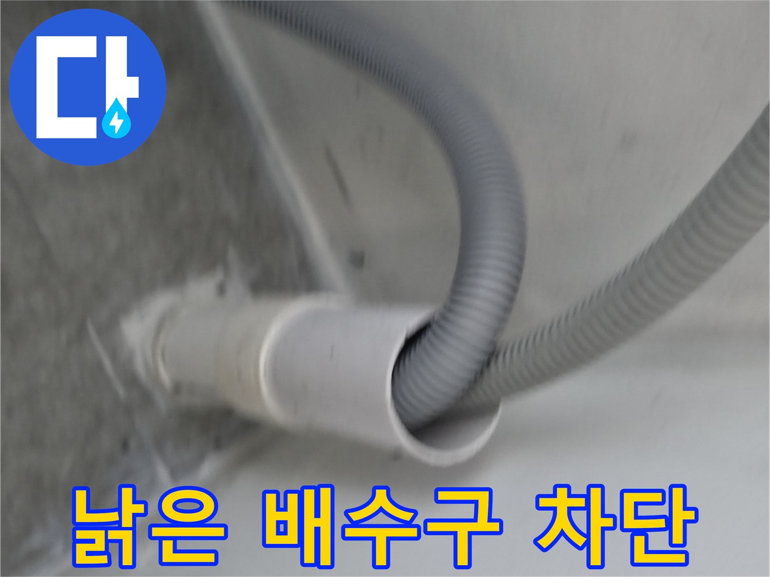 관악구 세탁실 낡은 배수구 교체 - 완벽하게 차단!