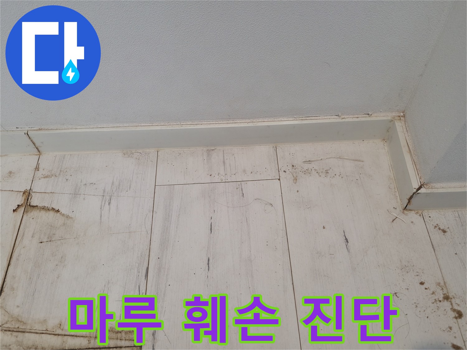 신림 누수 - 마루 훼손 상태 정밀 진단 작업