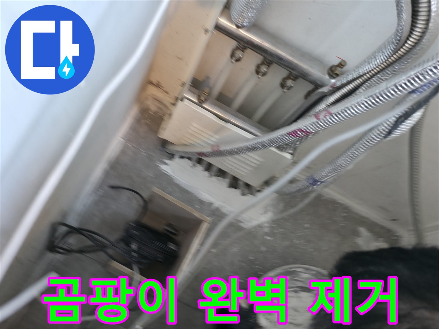 신림 하이츠빌라 분배기 주변 곰팡이 - 완벽 제거로 쾌적한 환경