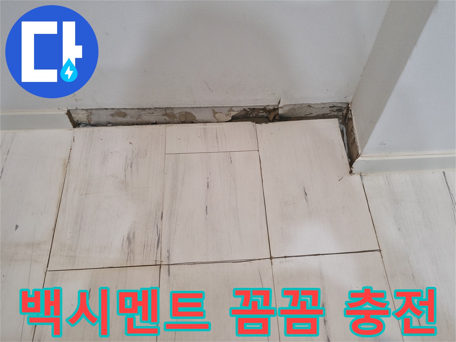 신림동 관악구 누수 - 새 백시멘트 꼼꼼하게 충전 - 빈틈없이 채우기