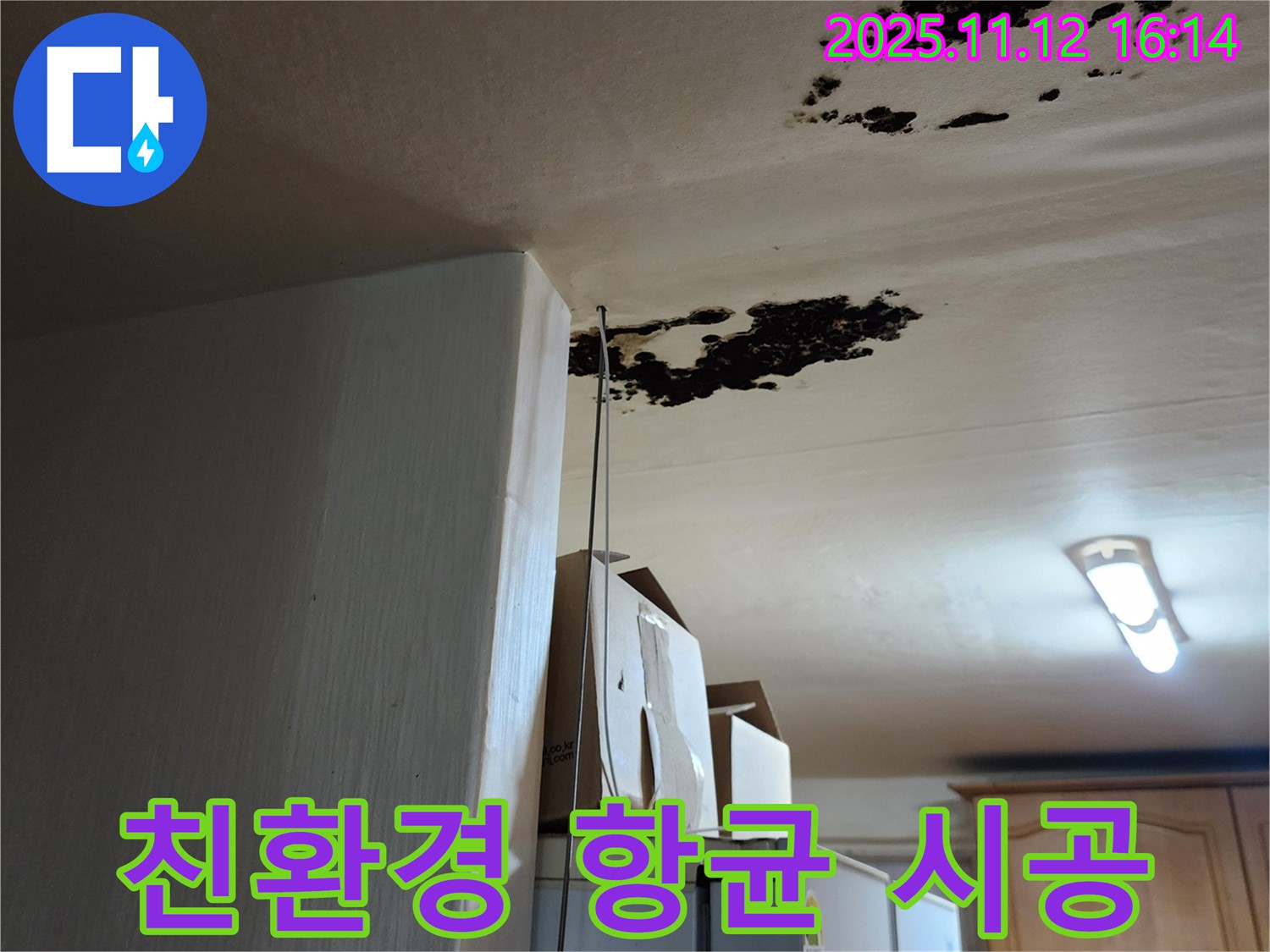 포천 천장 누수 - 곰팡이 제거 후 친환경 항균 시공 서비스