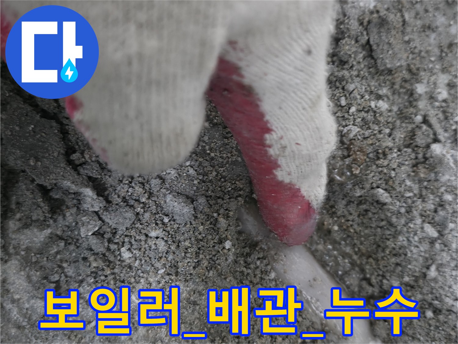 포천시 선경빌라 A동 누수 - 보일러 배관에서 누수 발생