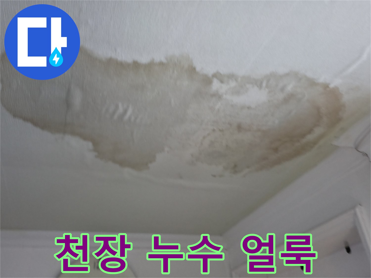 대림동 현대아파트 천장 누수 얼룩 - 누수 피해