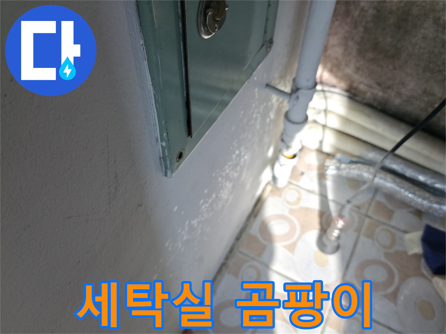 세탁실 벽 곰팡이 - 서대문구 누수 문제, 누수탐지부터 완벽 시공까지 책임집니다.