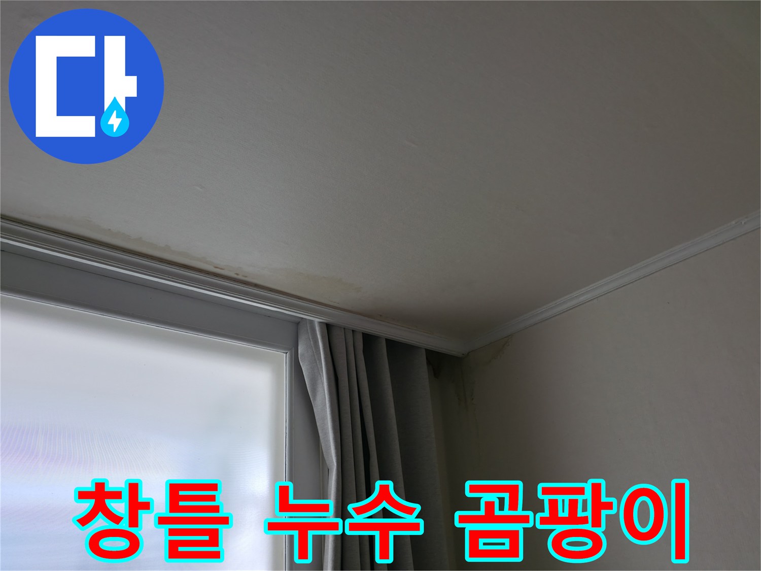 창틀 누수 - 겨울철 곰팡이 발생 원인 및 해결 과정