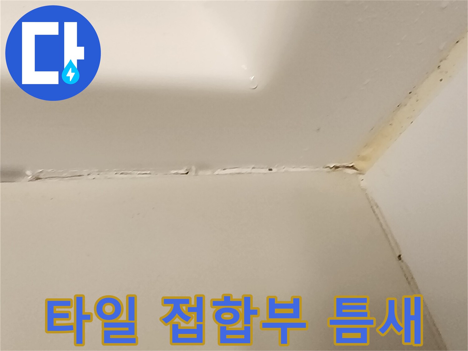 욕실-모서리-타일-균열-및-오염