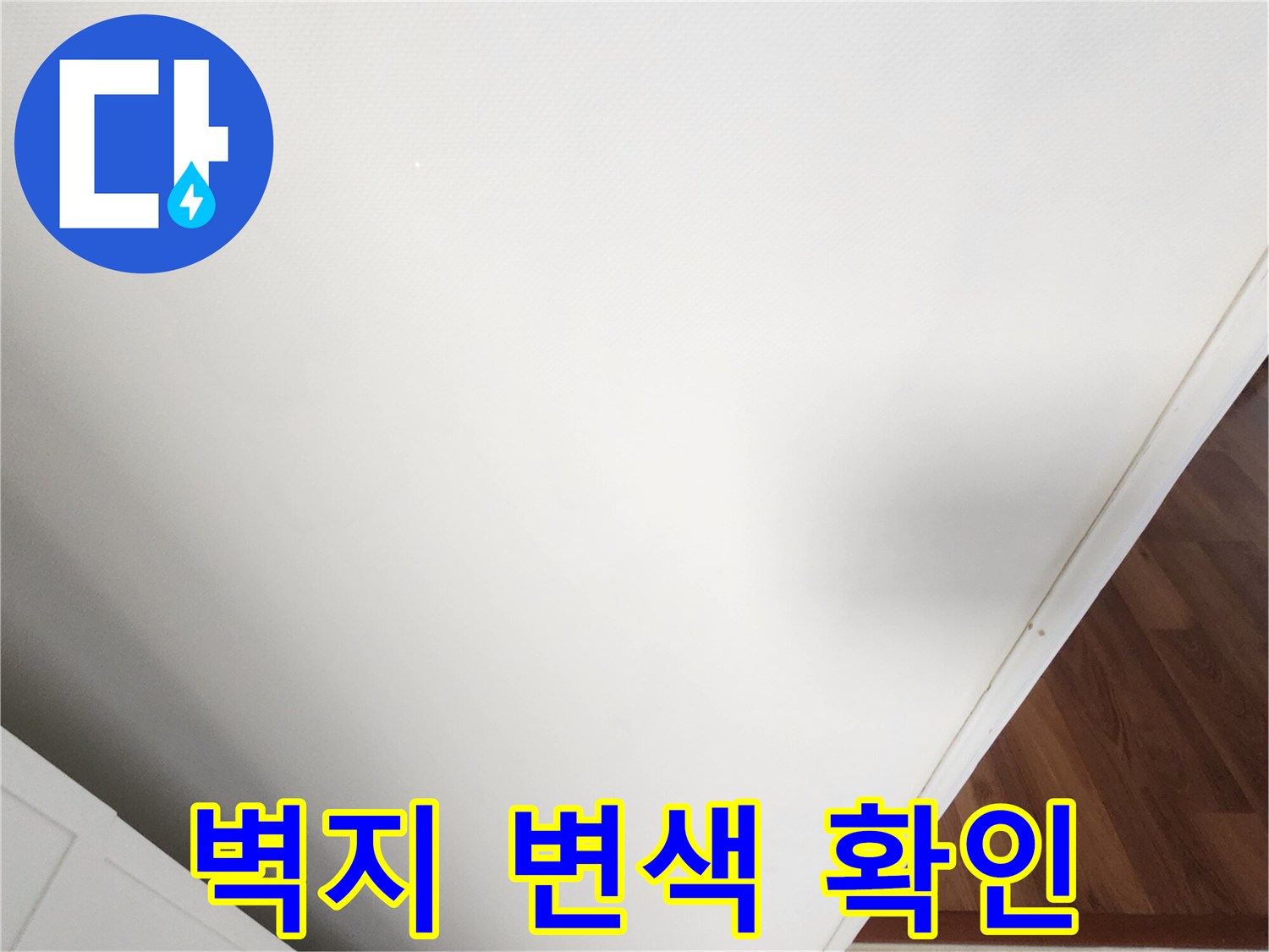 포천 가산면 현장-벽지 변색 부위 확인