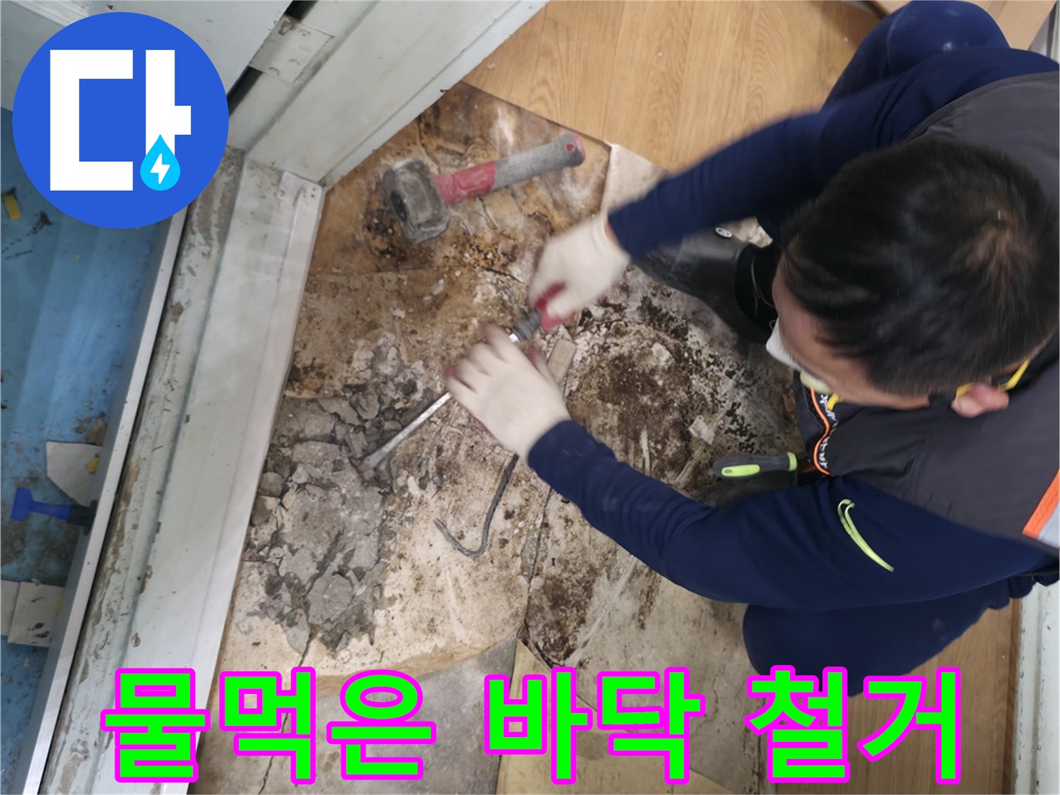 서초구 명달로4길 50 누수와의 전쟁 시작 - 본격적인 누수 탐지 및 보수 작업을 위해 장비를 준비하는 모습입니다.