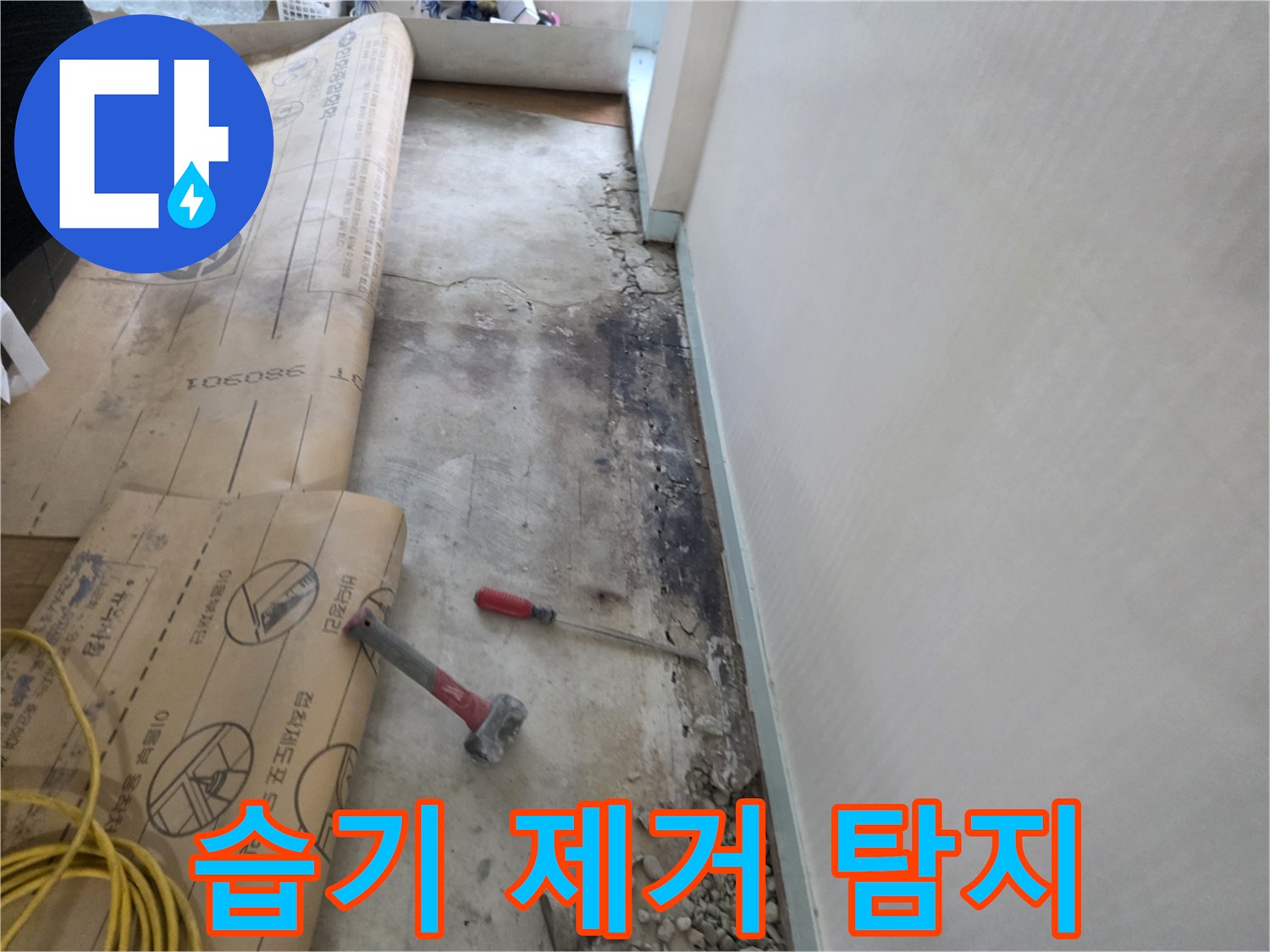 서초구 서초2동 누수 - 벽면 습기 제거 후 정밀 누수 탐지 진행