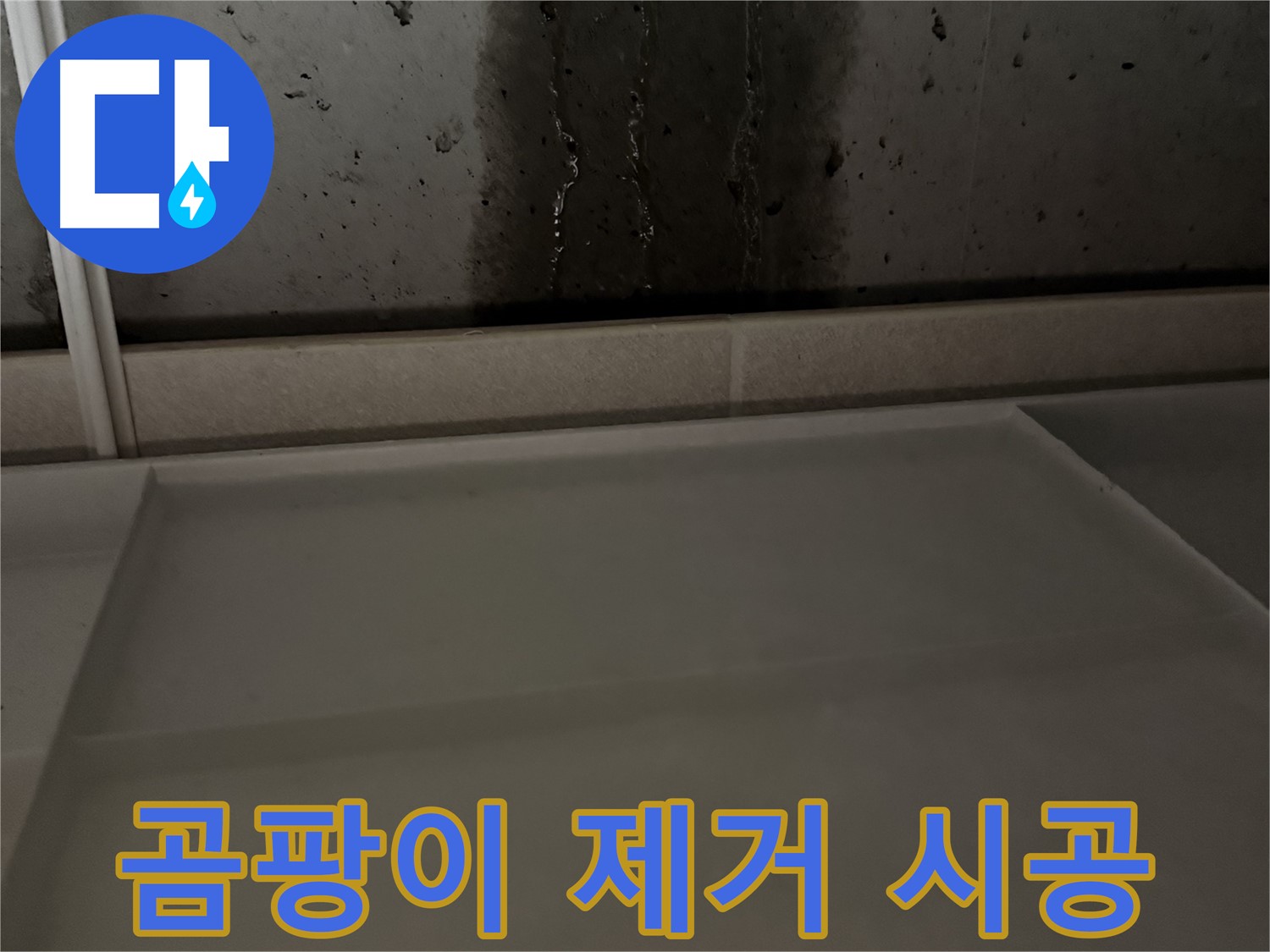 지행동 동양엔파트 누수 - 곰팡이 제거 및 방수 시공
