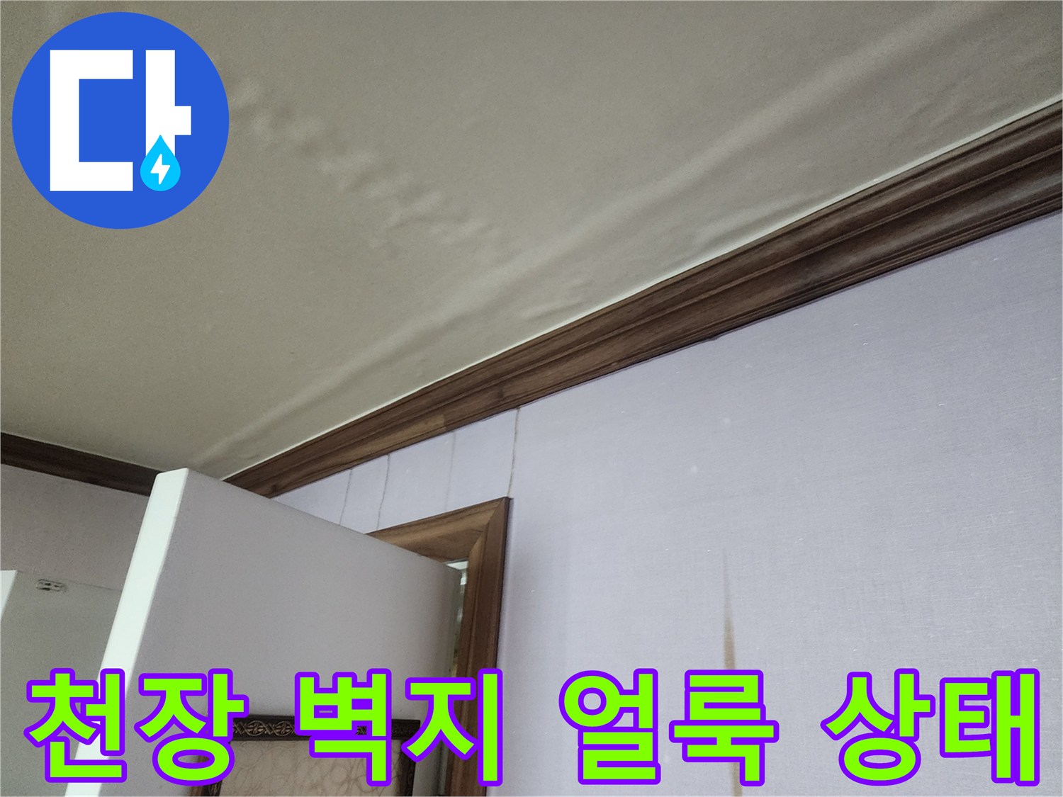포천 일동면 주거 공간 - 천장 및 벽지 변색 현상