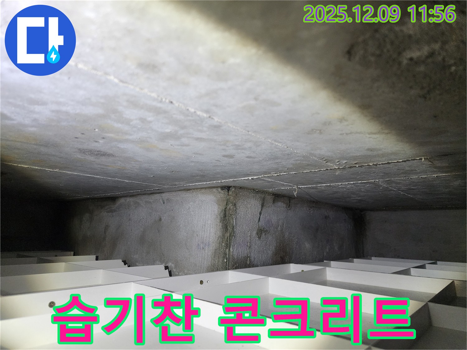 김포 구래동 아파트 습기찬 콘크리트 - 누수 의심