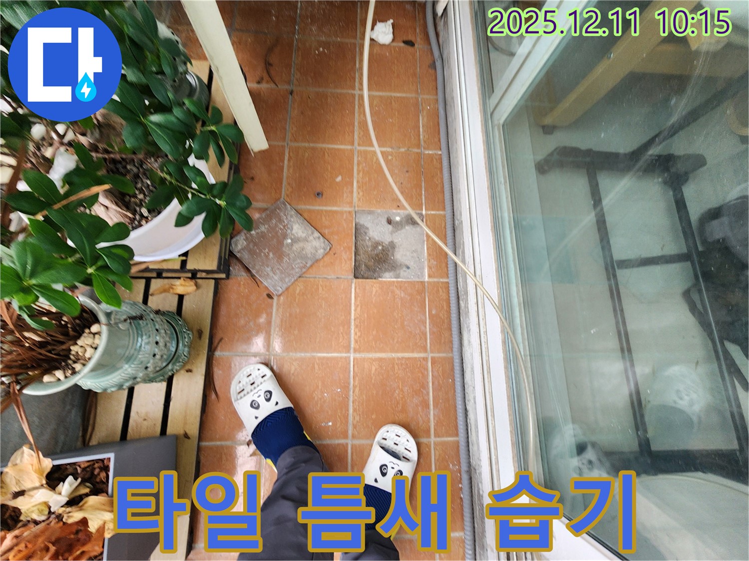포천 영중면 누수탐지 - 빈 타일 틈새 습기, 첨단 장비로 누수 지점 탐지