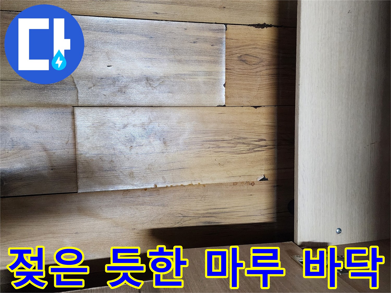 싱크대-하부장-안쪽-마루-습기-현황