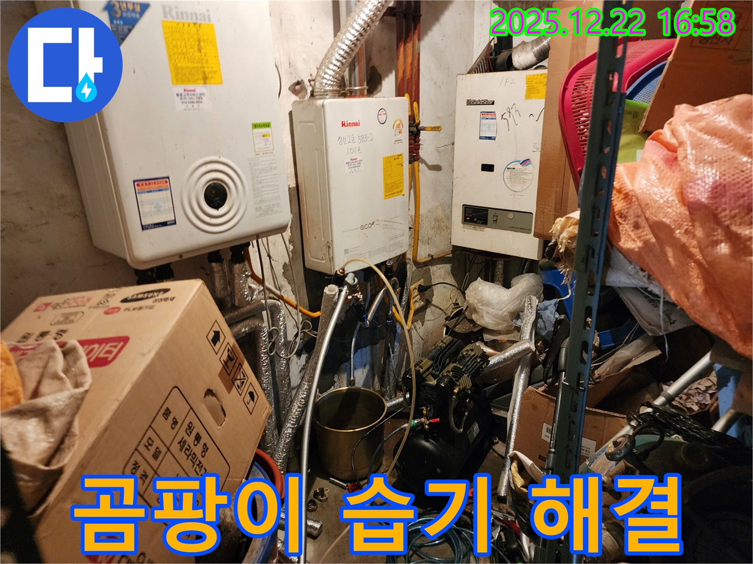 동두천 생연2동 - 보일러실 곰팡이 습기 해결, 쾌적한 공간으로 변신!