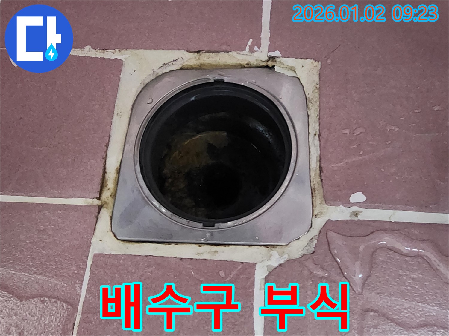 노원구 상계9동 누수 - 욕실 배수구 주변 배수구 부식 상태 꼼꼼하게 점검