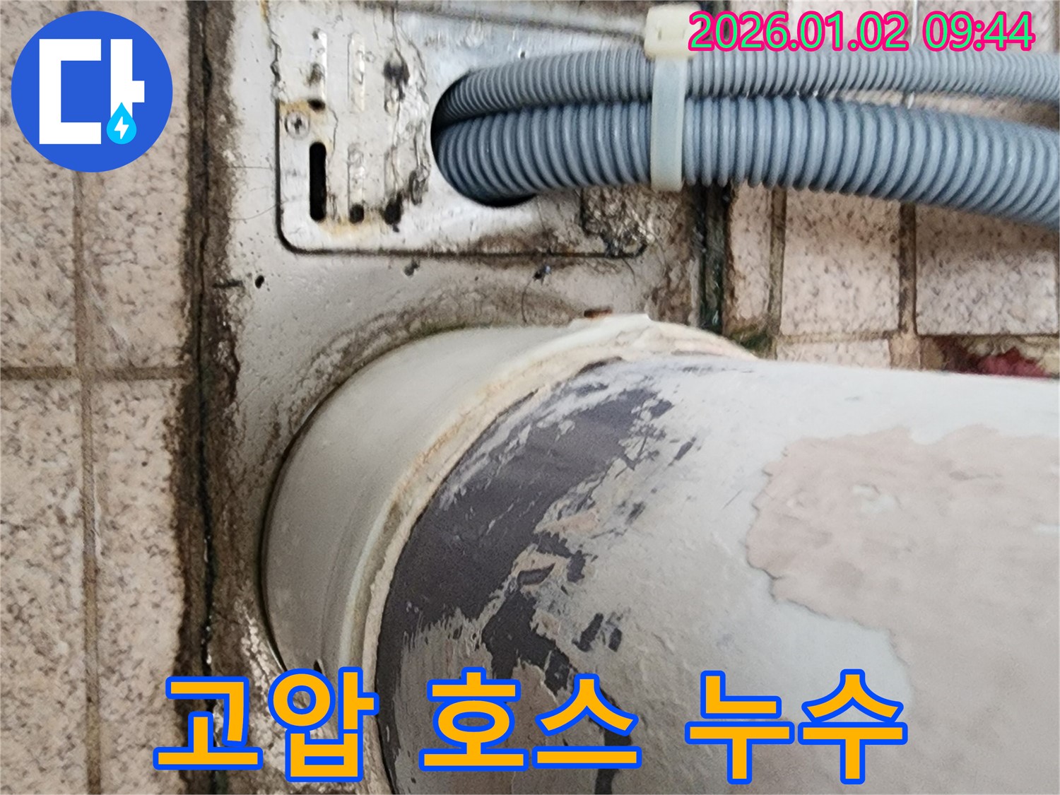 노원구 상계9동 세탁기 누수 - 고압 호스 손상으로 인한 누수를 해결하고 안전하게 사용할 수 있도록 합니다.