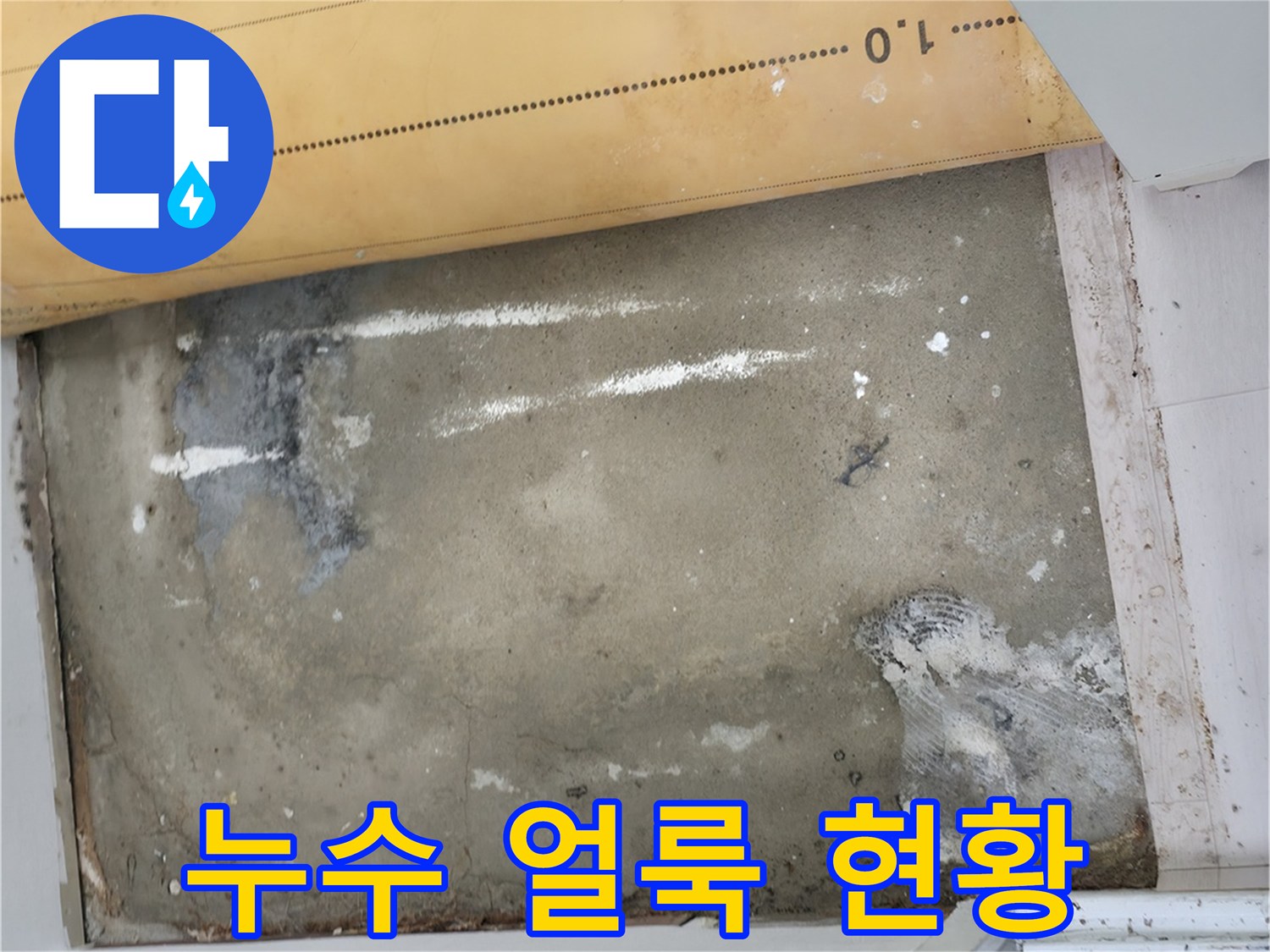 노원구 중계동-천장에 나타난 심각한 누수 흔적