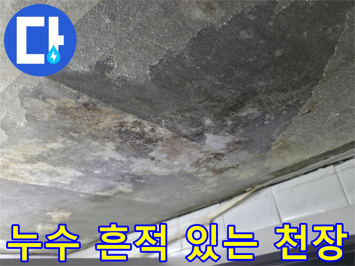 습기와-오염이-심한-화장실-천장-콘크리트