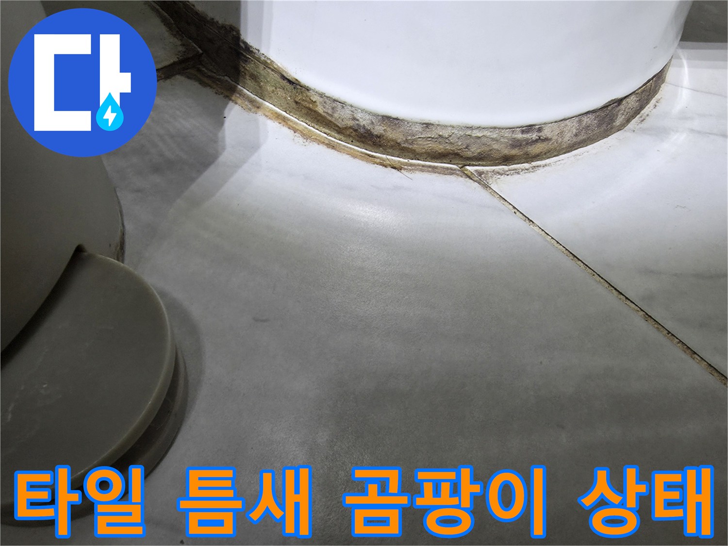 화장실-도기-하단-타일-틈새의-검은색-오염물