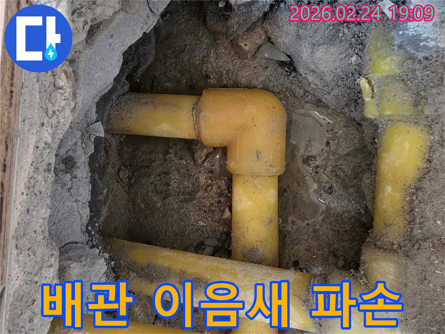 서초구-반포동-주택에서-배관-이음새-파손으로-인해-발생한-미세-누수-현장