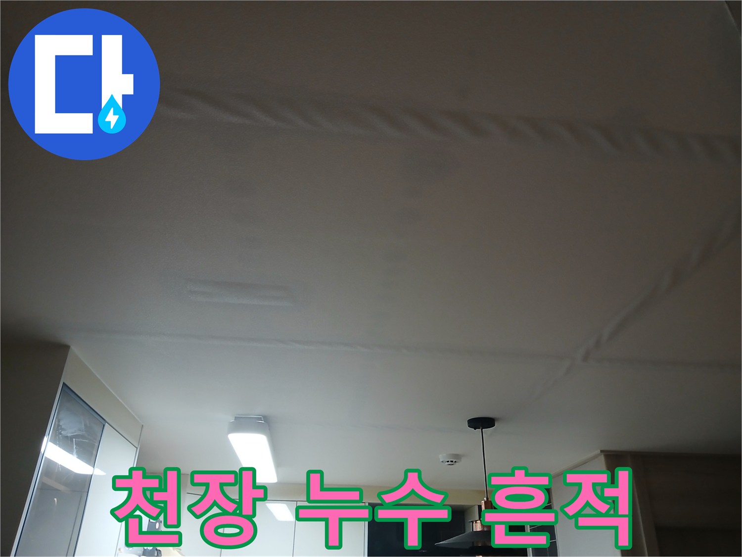 평택 비전동 주택 천장의 누수 얼룩 상태