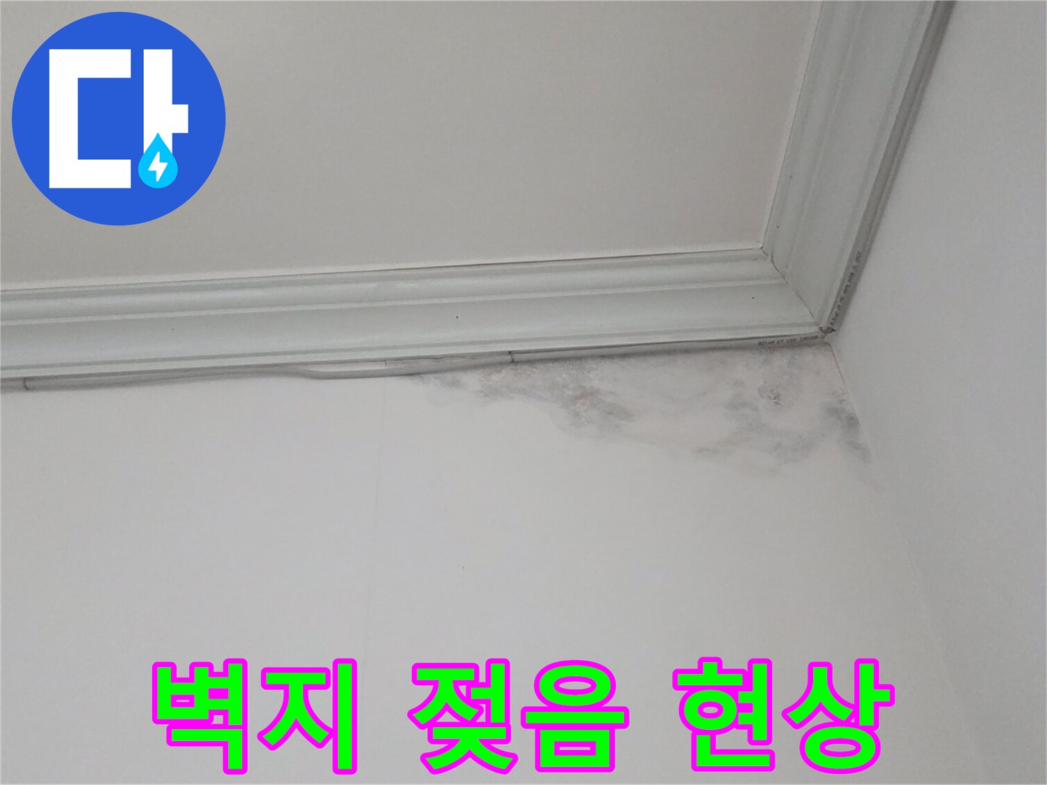 천장-모서리-부분의-습기-및-얼룩-상태
