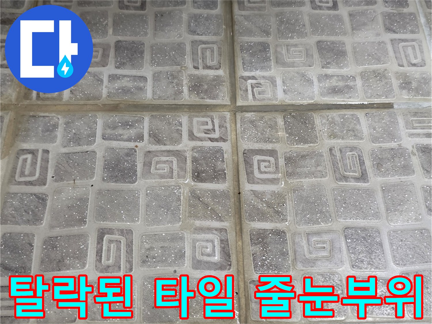 욕실-바닥-메지-파손-상태-조사
