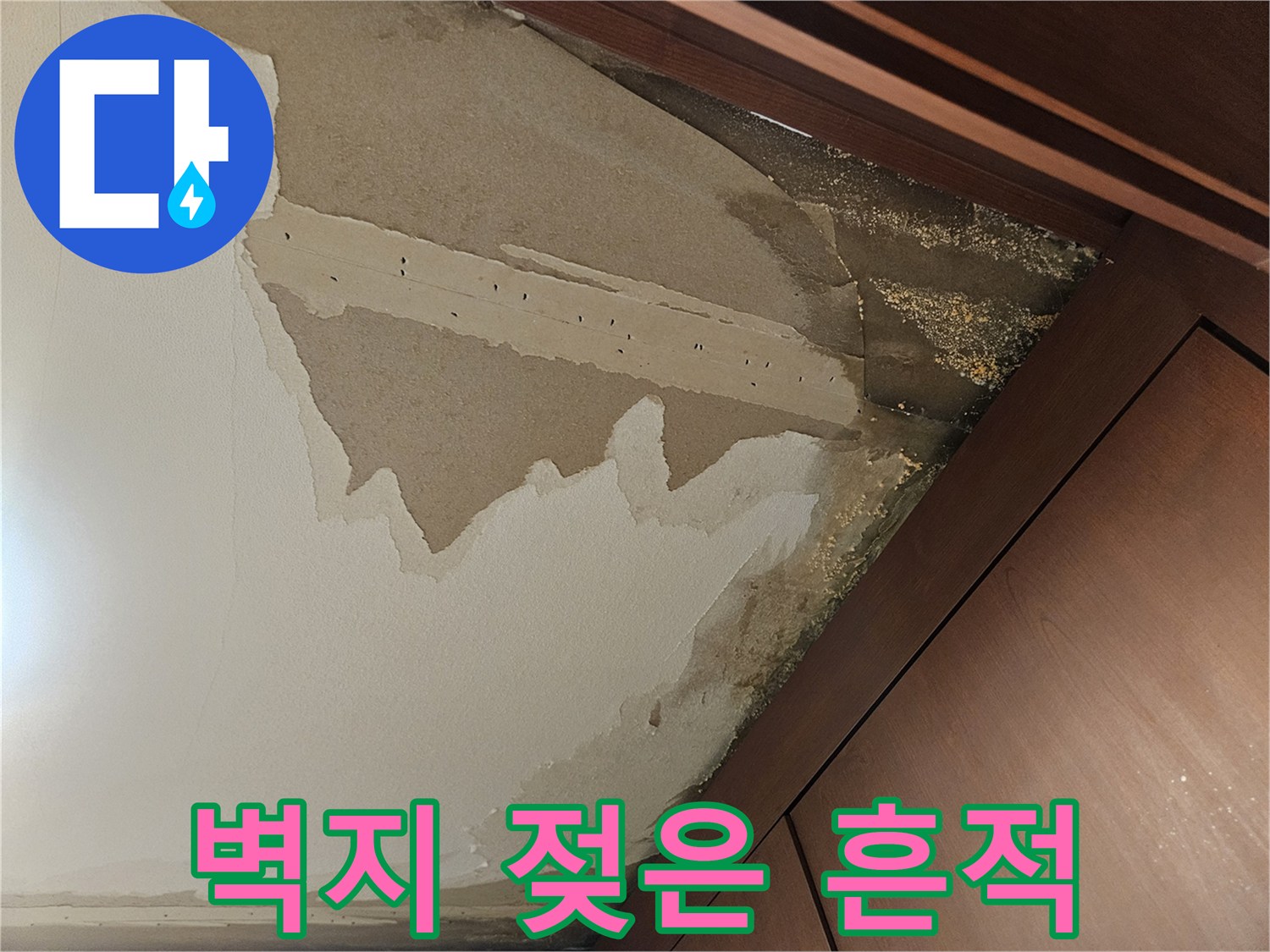 드레스룸-내부 벽지 오염 상태
