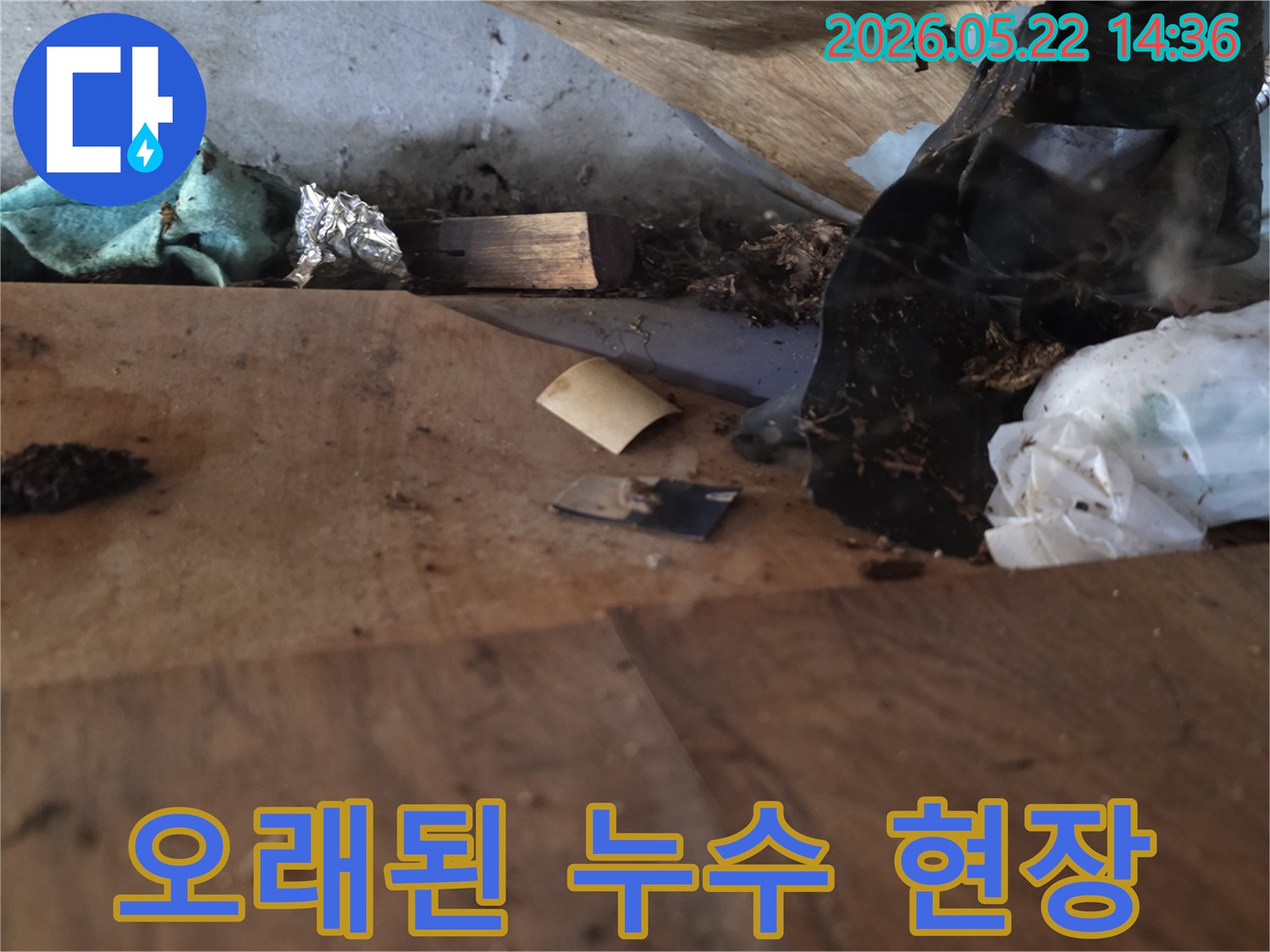 숨겨진-공간의-누수-증거를-찾기-위해-세밀하게-관찰하는-엔지니어
