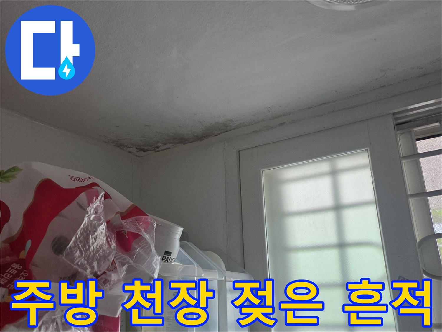 일산서구 주방-천장 벽면의 곰팡이와 습기 얼룩