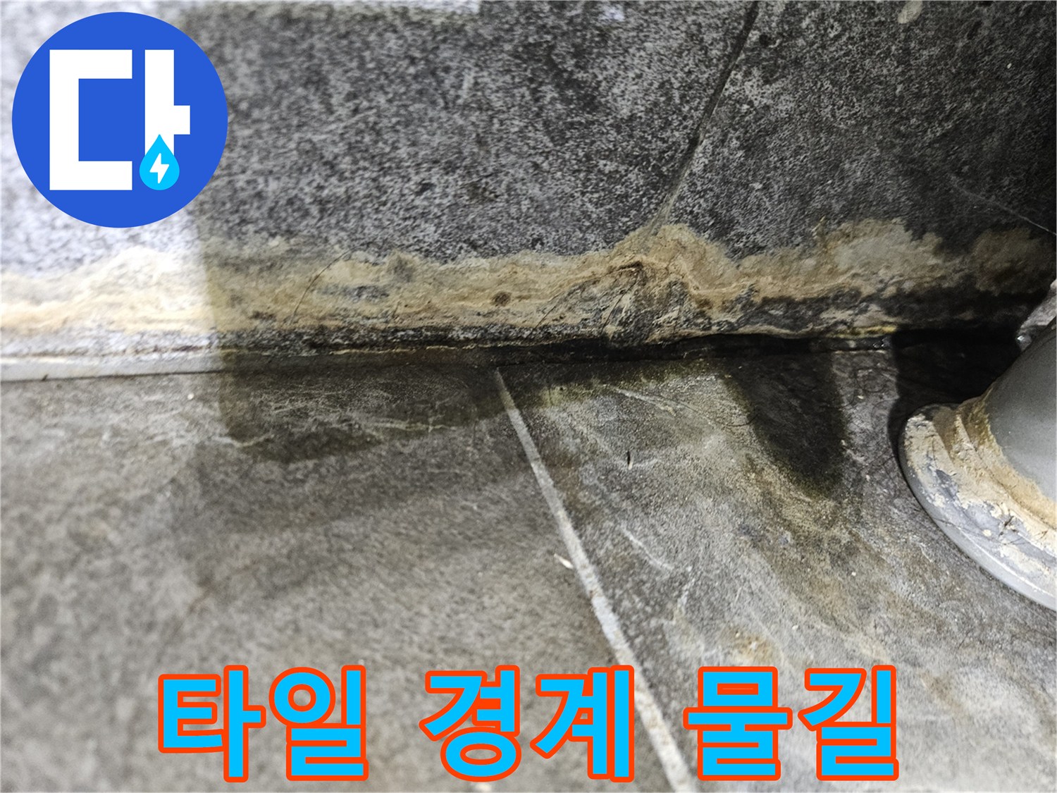 타일-경계면-누수-물길-확인