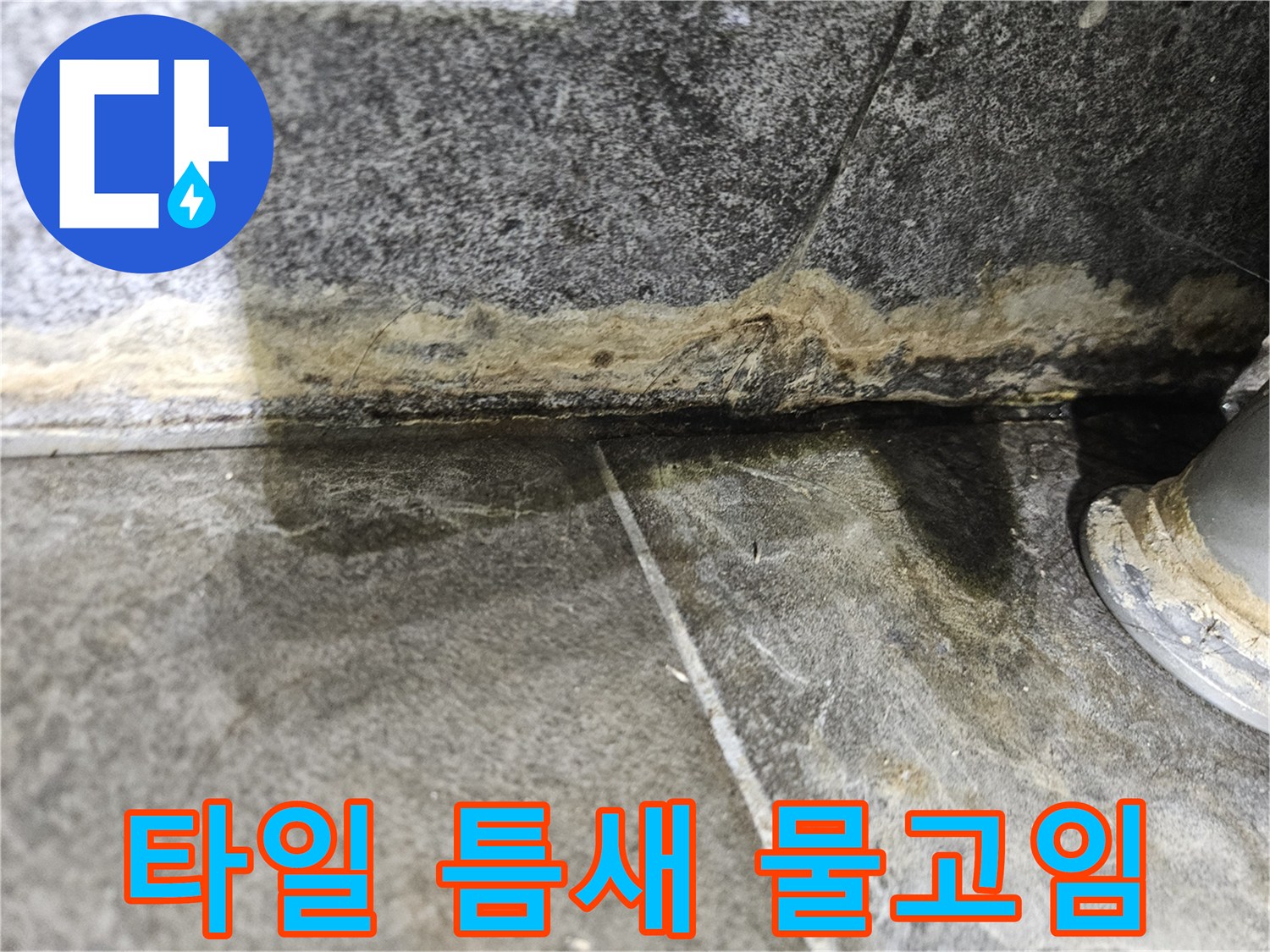 화장실-타일-하단부-물고임-현상