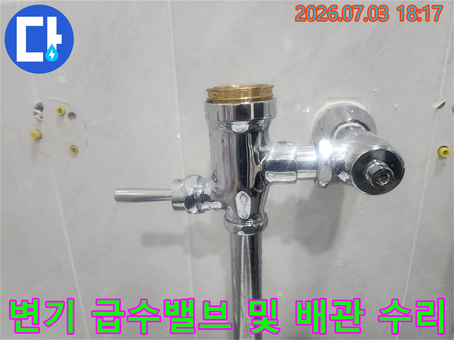 화장실_내_변기_급수용_금속_배관_시스템_점검
