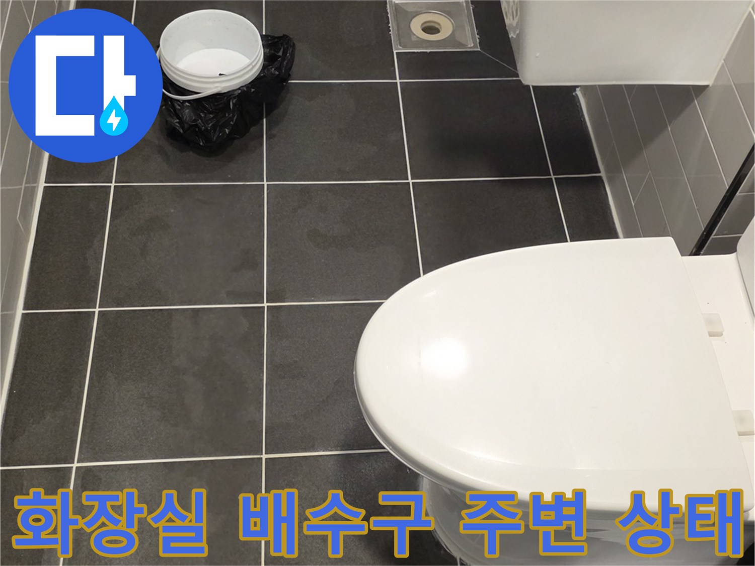 화장실-벽면-타일과-배수구-주변-상태-점검