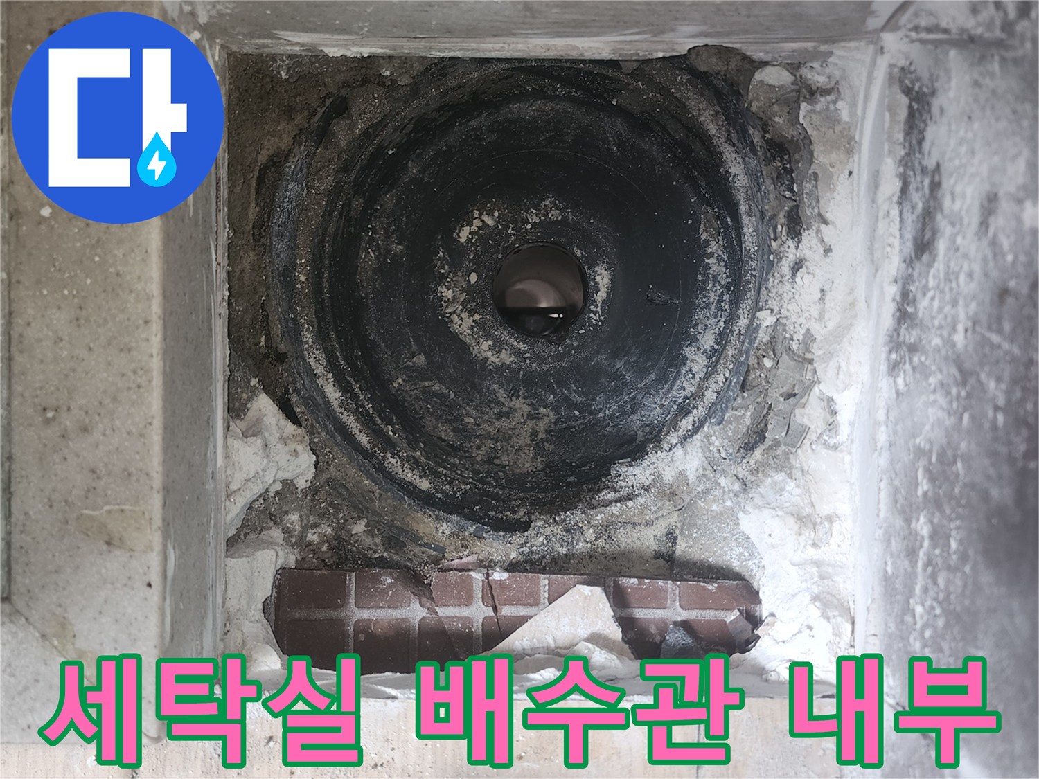 세탁실-배수구-내부-상태-점검-사진