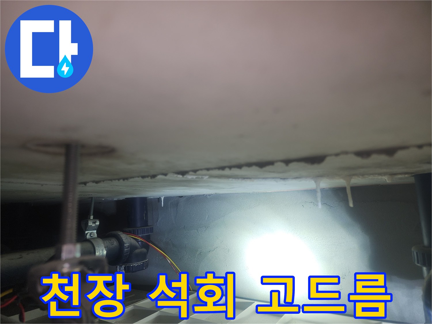 화장실-천장-슬라브-석회-고드름-발생-현황